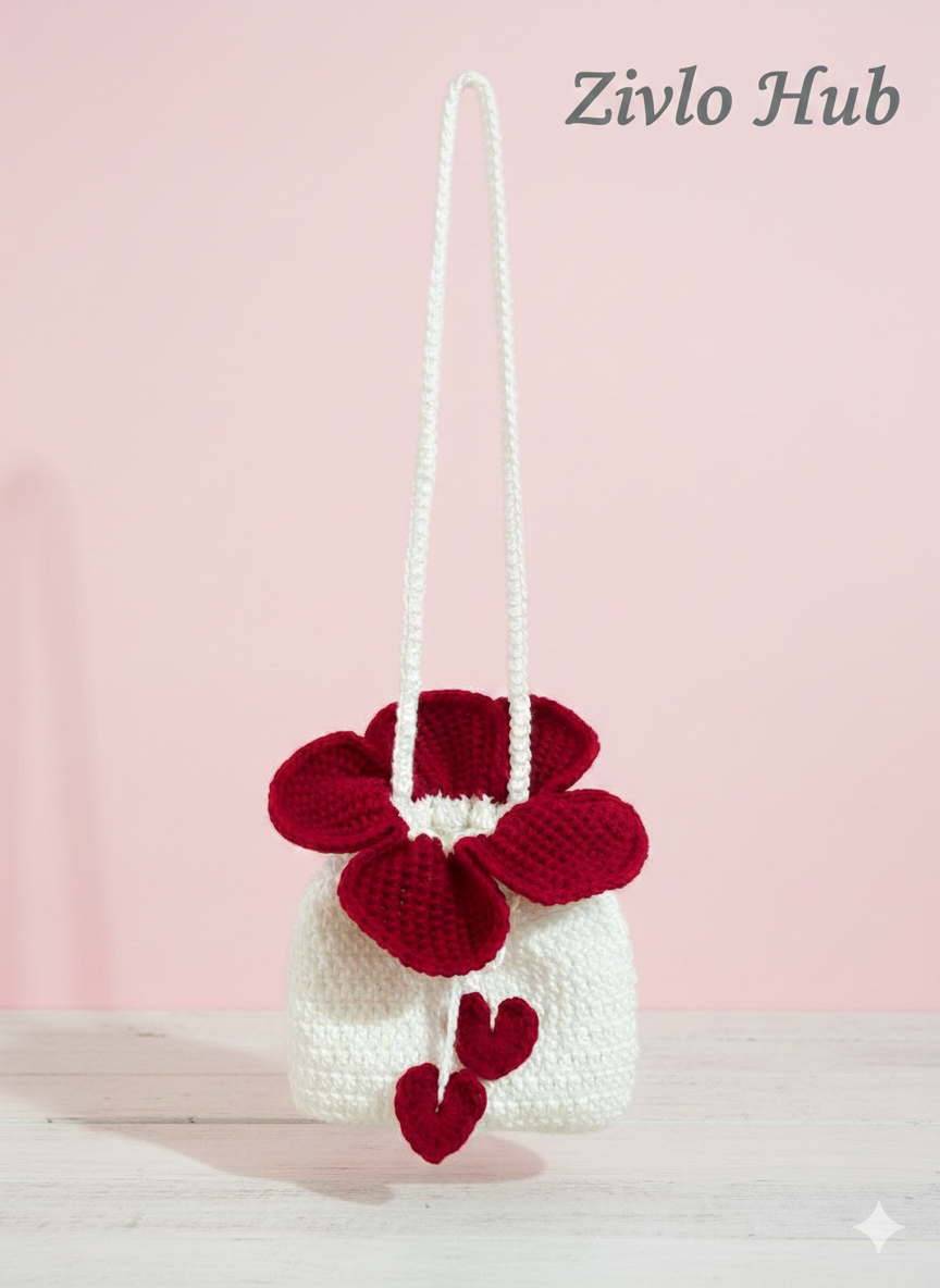 Elegant Handmade Crochet Hand Bag for Women