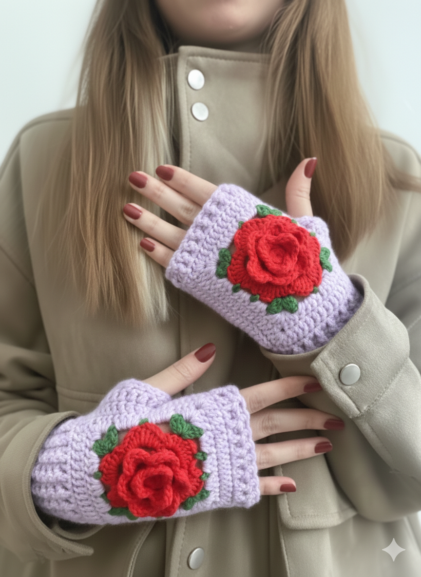 Handmade Crochet Hand Cover – Stylish & Comfortable Accessory for All Seasons